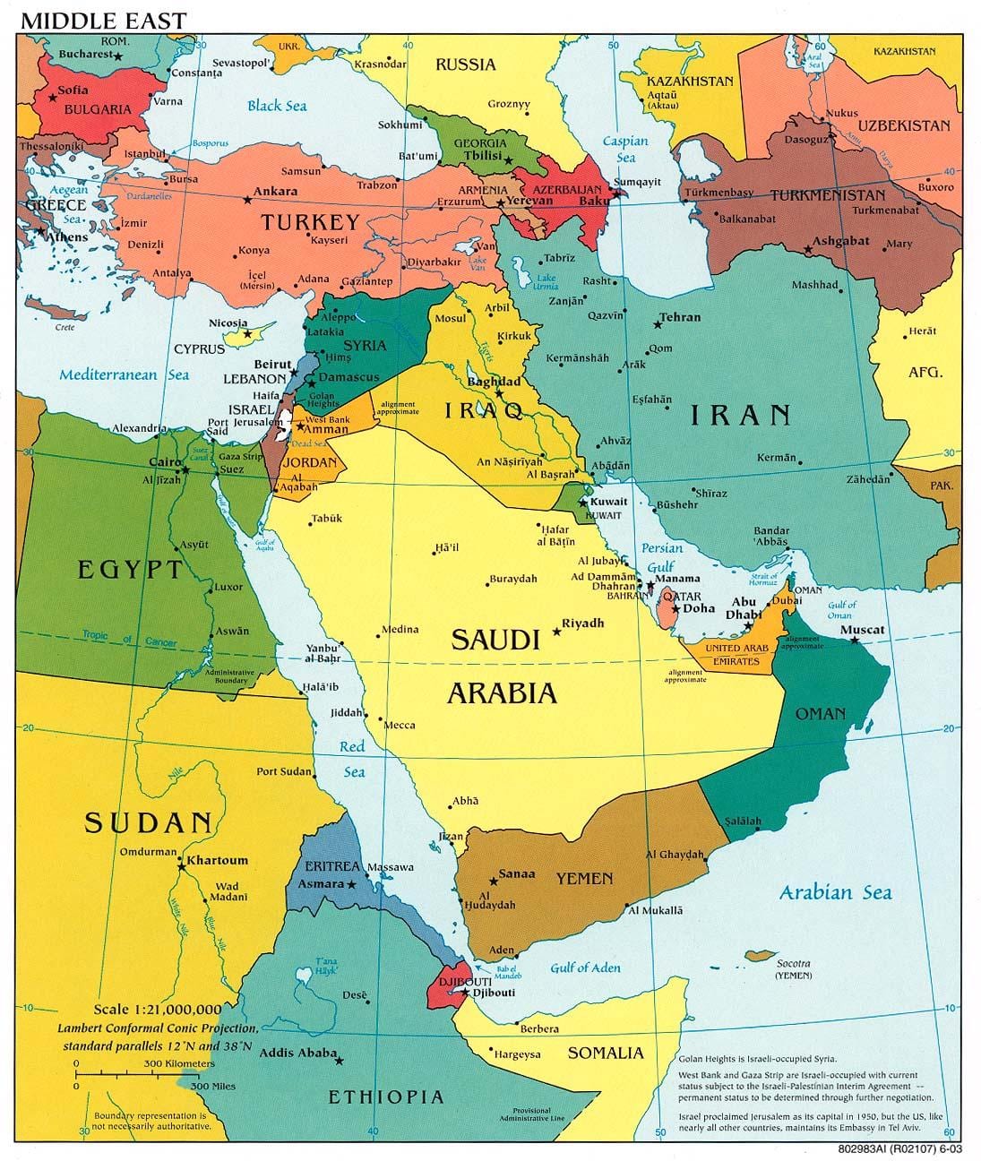 بحرین در میانه نقشه