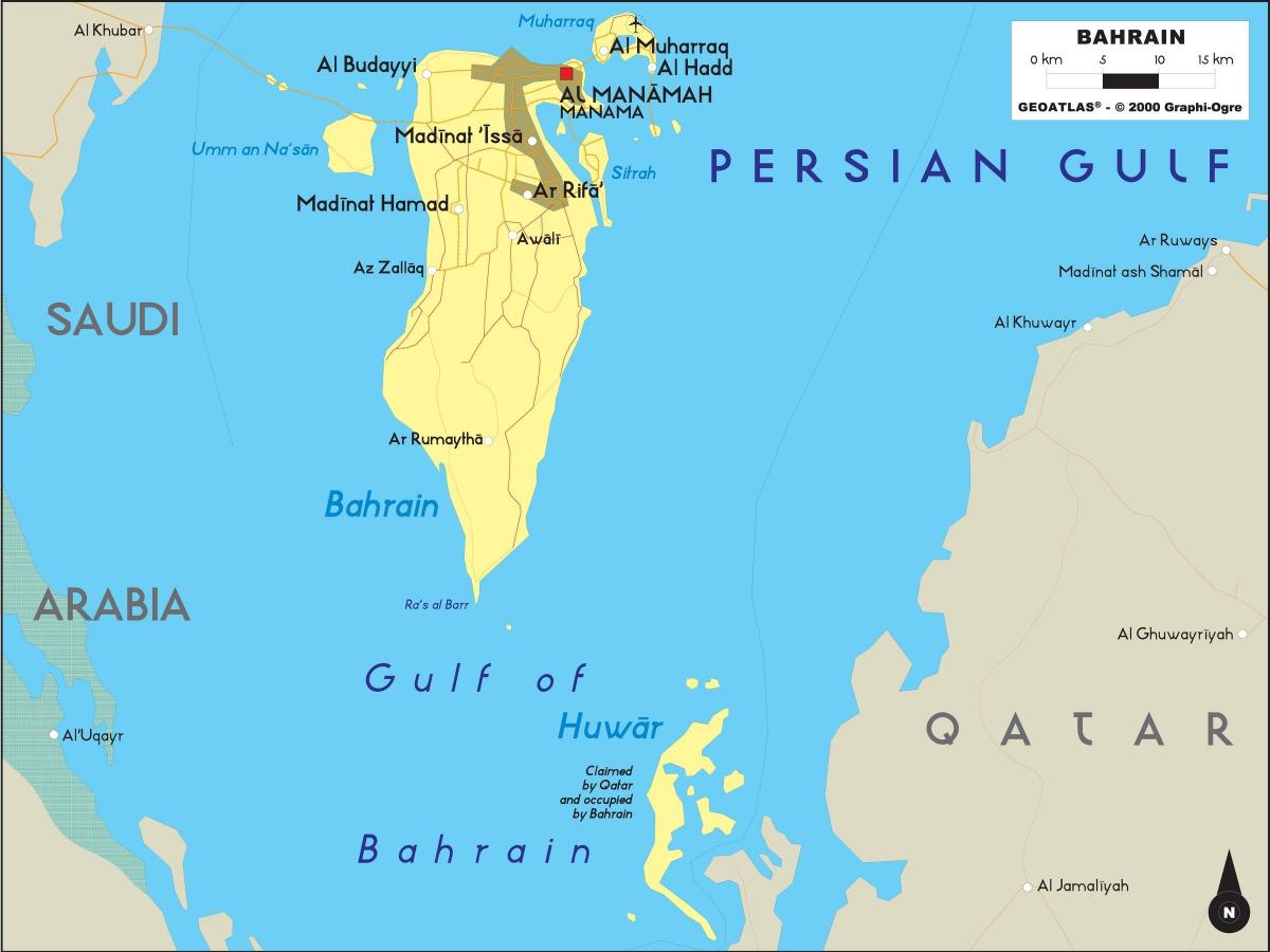 نقشه از بحرین آفلاین