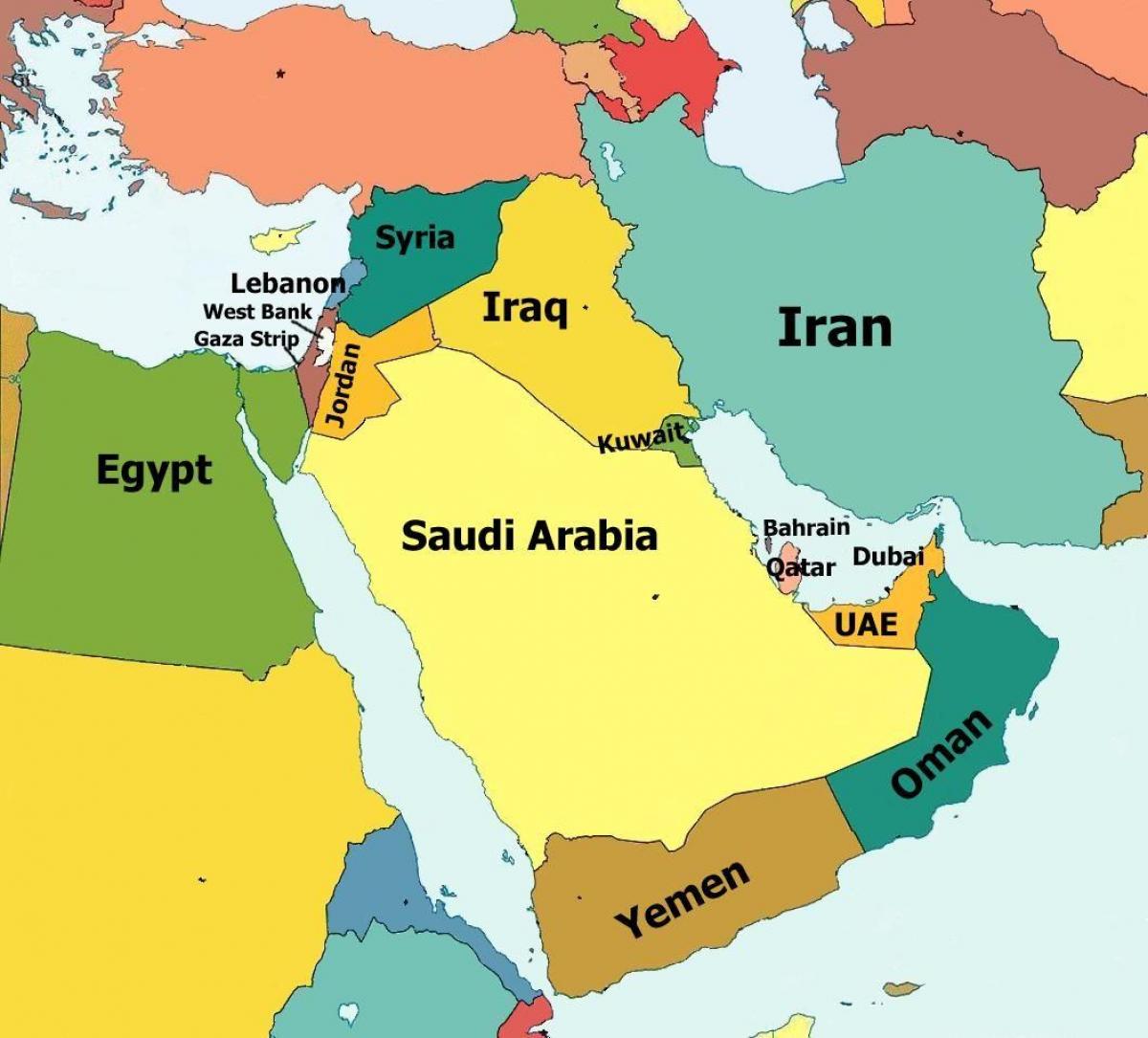 بحرین کشور در نقشه جهان