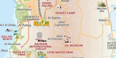 نقشه از درخت زندگی در بحرین