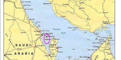 نقشه از جزیره بحرین 